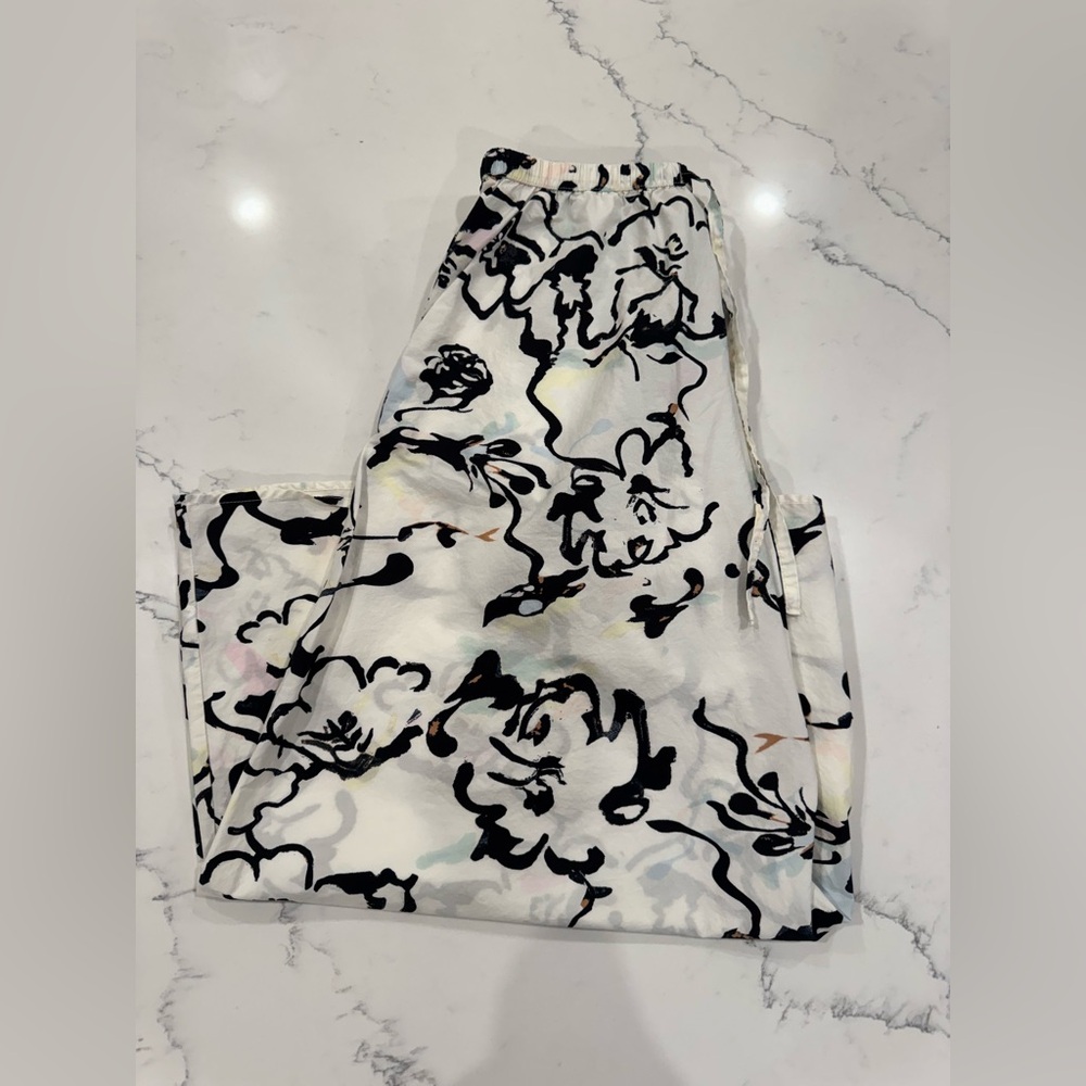 A New Day Abstract Floral Midi Skirt - Size XS